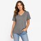 BELLA CANVAS Women’s Relaxed Short Sleeve V-Neck T-Shirt for Casual Style & Custom Print Feminine Tee
